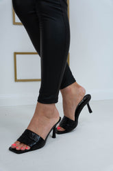 The Faye - Quilted Mule Heel